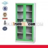 office glass door steel cabinet with dimension