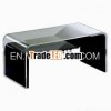 Modern acrylic black center table for living room