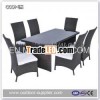 Rattan outdoor dinning table and chair