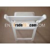 white plastic romantic folding chair