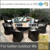 rattan outdoor dining furniture 8 chair