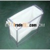 Cotton with metal tube foldable Storage Basket