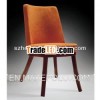 curved back comfortable fabric restaurant chair