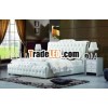 French Style Leather Bed With Crystal