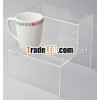 High quality acrylic display steps ,  cup risers for reatail