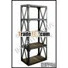 Vintage Industrial iron wooden bookshelf