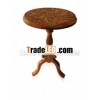 Wooden Round Folding Table