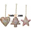 Hand Embroidered Jari Christmas Decoration Hangings Home Decoration Christmas Decoration
