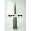 Decorative Cone Made of Iron With Old Silver Finish