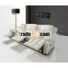 Modern design living room electric white leather recliner sofa 601-3