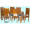 wooden dining table, chair, wooden furniture, dining room furniture, dining sets