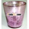 T-Light Votive Made of Glass With Purple Antique Finish