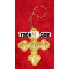Decorative Christmas Embroidery Cross Shape Hanging