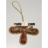 Hand Embroidery Christmas Hanging Ornament Elegant Design