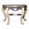 Indian & Moroccan Style Camel Bone Inlay Side Console Table furniture (Bone & Mother of Pear