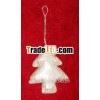 Tree Shape Hand Embroidery Christmas Hanging Decoration Ornament