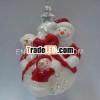 Glass snowman ornament