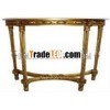 Wood console table / console table