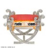 Royal Silver Carved furniture King Roman Chair (Silver Wedding Furniture from Rajasthan)