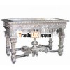 Royal Carved Silver Console Table from Silver furniture collection by Classic Silvocrafts