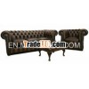 Chesterfield Leather Sofa Set