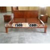 wooden bed