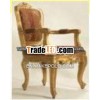solid wood arm chairs