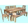 wooden dining table set, sheesham wood furniture