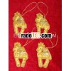 Hand Crafted Zari Embroidery Hanging,  Christmas Decoration Ornament