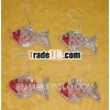 Decorative Bead Embroidery Christmas Hanging Fish
