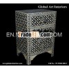 Bone Inlay Bedside Chest