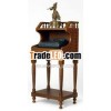 Wooden Hand Carved Telephone Table (Carved furniture from India)