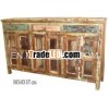 wooden sideboard,  reclaim wood sideboard