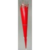 Decorative Cone Made of Iron With Red Powder Coated Finish