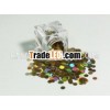 4mm Laser gold Circles Glitters