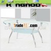 new glass table stainless steel new design glass table