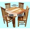 wooden dining sets, natural sheesham wood furniture, table, chair