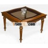 Wooden Carved Nafisa End Table (Carved furniture from India)
