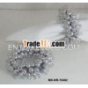 Silver Beads Wedding Napkin Rings