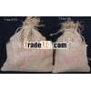 HAIRY JUTE DRAWSTRING BAG