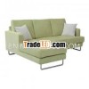 Light Green Fully Fabric L Shaped Sofa Prices