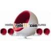 Fiberglass modern ball chairs