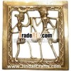 Brass Tribal Wall Hanging India Artifacts Gift Metal Craft