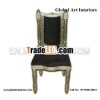 Indian Handmade Black Throne Chair