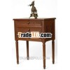 Wooden Carved Pedestal Table With Drawers (Carved furniture from India)