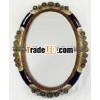 Mirror Frame / French Noblesse Rosettes Oval Mirror Frame