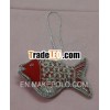 Hand Embroidered Christmas Fish