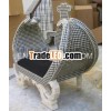Moroccan Style Camel Bone Inlay Sofa Couch Daybed Chaise Lounge furniture (Bone & Mother of Pear
