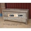 Recycled teak dressware w/ 2 dressware