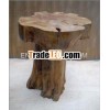 High Quality Rustic Mushroom Wooden Stool